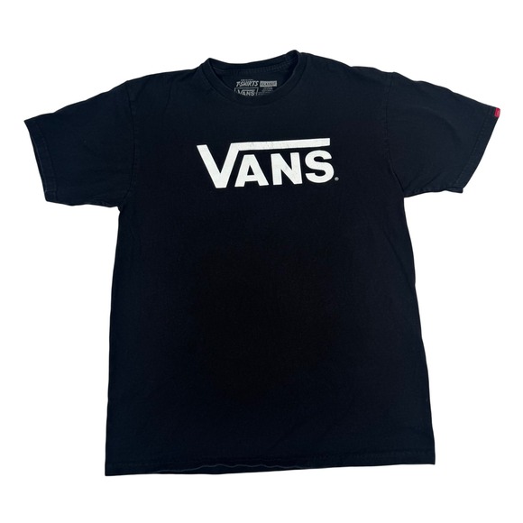 Vans Other - Vans Classic Men's‎ M T-Shirt Black White Logo Short Sleeve Skater Streetwear